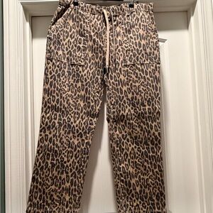 YMI Tan and Black Animal Print Pants